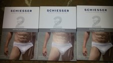 3 X 2 Schiesser Unterhose Herren Schwarz