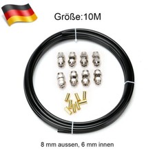8mm 10Meter Kraftstoffleitung Nylon Polyamidrohr Benzinleitung Reparatur Set DHL
