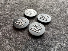 4 x Bang & Olufsen Lautsprecher Aufkleber Sticker Audio - Aluminium - 16 mm 