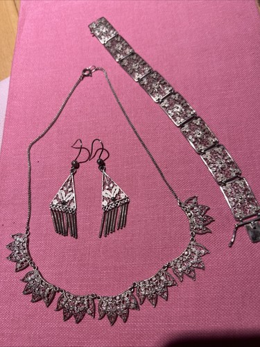Schmuckset 835 silber ohrringe - silber,