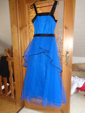 Cocktail Kleid Tüll Kleid Kornblumenblau