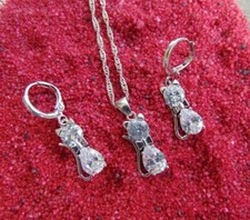 925 silber schmuck - set, katze