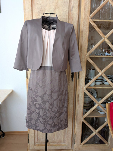 Comma elegante kleid mit - kleid,