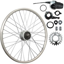 Laufrad 26 Zoll Hinterrad Hohlkammer geöst Shimano Nexus Inter 8 SG-C6000 silber
