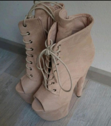 Plateau stiefelette highheels - plateau,