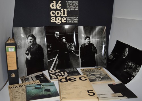 Vostell wolf decollage - decollage,