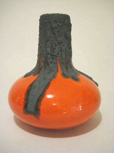 60er jahre lava vase keramik - jahre,