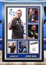 (672) James Wade Darts signed Foto ungerahmt/gerahmt Reprint tolles Geschenk