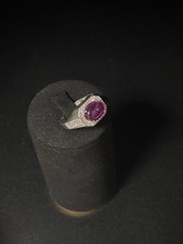 Unisex rubin star - ruby, silver