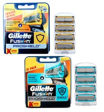 Gillette Fusion Proshield oder Proshield Chill Rasierklingen Klingen 4 6 12 18