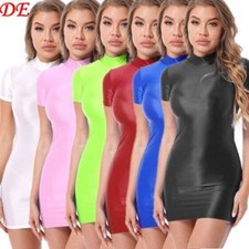 Wetlook kleid damen - wetlook,