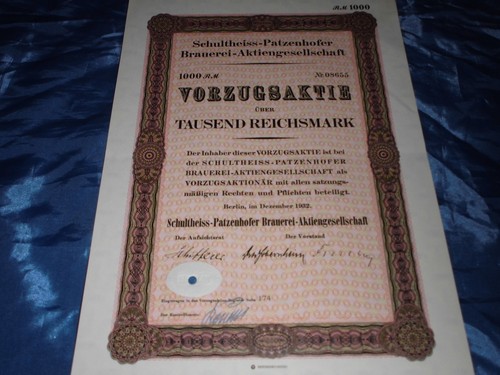 Historische aktie - ,