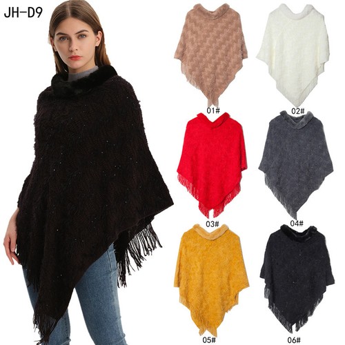 Damen kunstpelz kragen poncho - damen,