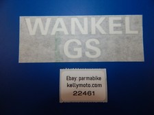 1970's Hercules " Wankel GS " Rahmen Seitenschutz Aufkleber Weiß Emblem 103x15mm