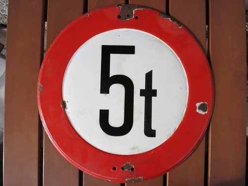 Altes original emailleschild - original, "