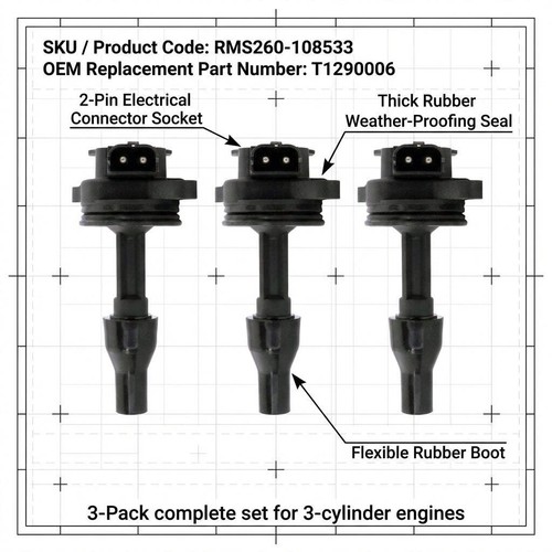 3er pack zündknüppel spulen - pack,