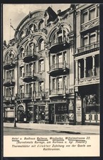 Ansichtskarte wiesbaden hotel - ansichtskarte, wiesbaden,
