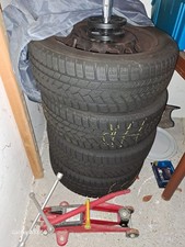 4-Autoreifen Conti Winter Contact mit Stahlfelge 185/55 R15 82 T  MS (+ Zubehör)