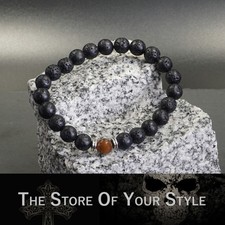 Perlenarmband Lavastein