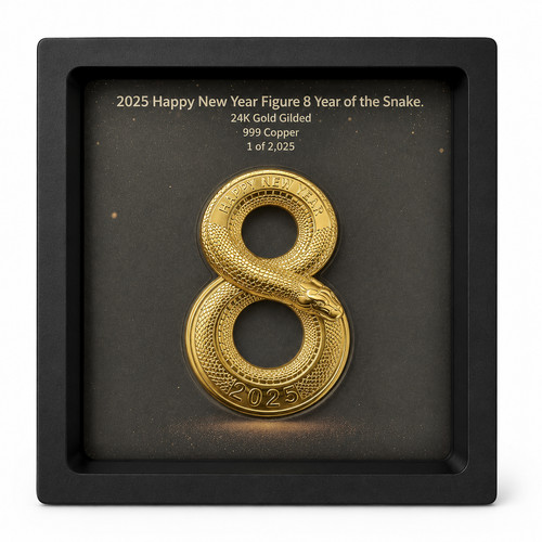 Kupfermedaille happy new - happy,