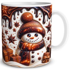 Tasse Schokolade Schneemann Weihnachten Weihnachtsgeschenk Nikolaus wichteln