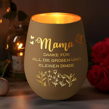 Windlicht Glas Mama – Danke