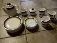 Aus Nachlass, 21 teiliges Kaffee Service, creme braun