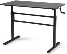 HÖHENVERSTELLBARER SCHREIBTISCH (76-114cm) MIT 120x60cm PLATTE, ERGONOMISCHER...