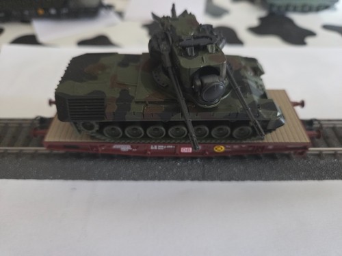 Panzertransport flachwagen - h0,