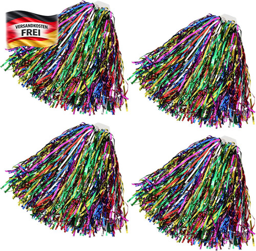 Cheerleader pompons 4er set - cheerleader,