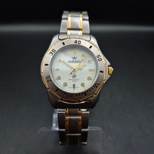 Vintage Adidas Quarz Armbanduhr, Bicolor, Japan Movt, Sport-Stil