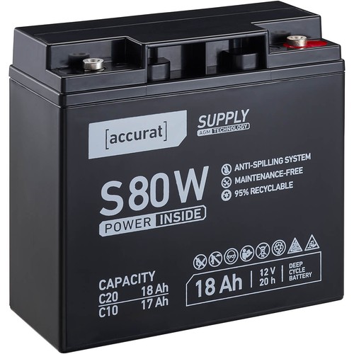 Agm batterie 12v 18ah - agm,