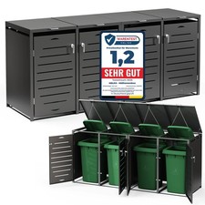 Mülltonnenbox 4er Mülltonnenverkleidung Mülltonnenhaus Müllbox Abfallbehälter️