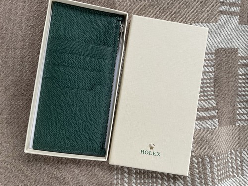 Orig rolex leder karten etui - leder,