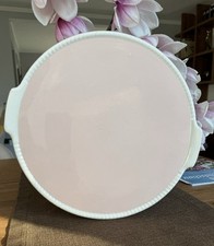 Villeroy und Boch Mettlacher Keramik, Tortenplatte altrosa, HJ  1881-1889 