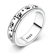 MULA Original 925 Sterling Silber Rotierbarer Stern Klaue Ring für FrauenSchmuck