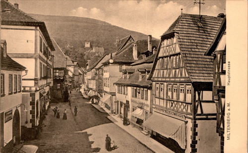 Gruss aus miltenberg - ak,