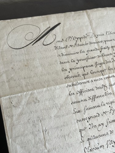Antik brief 1668 - könig, ludwig