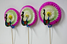 3 dekorative Käsepicker "Pfauen" ? Cocktail-Spiese ? Party-Dekoration
