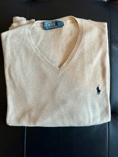 Polo Ralph Lauren Herren Pullover, Größe M, Beige V- Neck