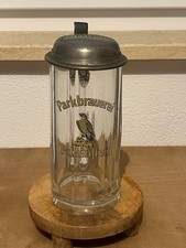 0,5l Bierkrug Glaskrug Glas Krug Bier Brauerei Parkbrauerei Falkenstein