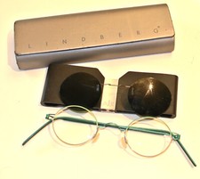 Lindberg AIR TITANIUM RIM Brillenfassung, Modell Corona, Color/Grün und Silber