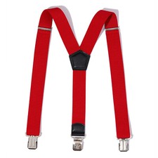 Hosenträger Rot Schwarz 4 cm