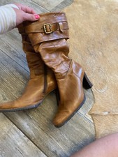 Caprice Stiefel Damen Grösse 38 Cognac Echtleder Braun Gefüttert Wie Neu 