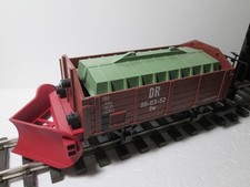 LGB offener Güterwagen DR mit Schneepflug Spur G