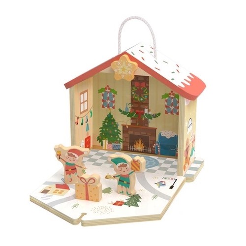 Puppenhaus aus holz mini - puppenhaus,