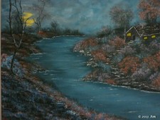 Friedlich Gemälde Acryl 40x50