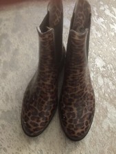Gummistiefel Stiefeletten Stiefel Leopard Gr. 37 Blogger