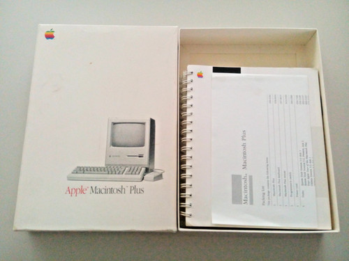 Apple macintosh plus - apple, with