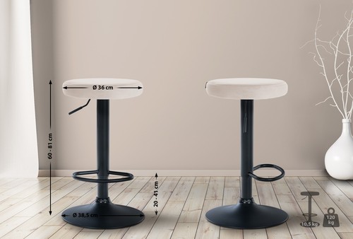 Barhocker ponte samt - barhocker,